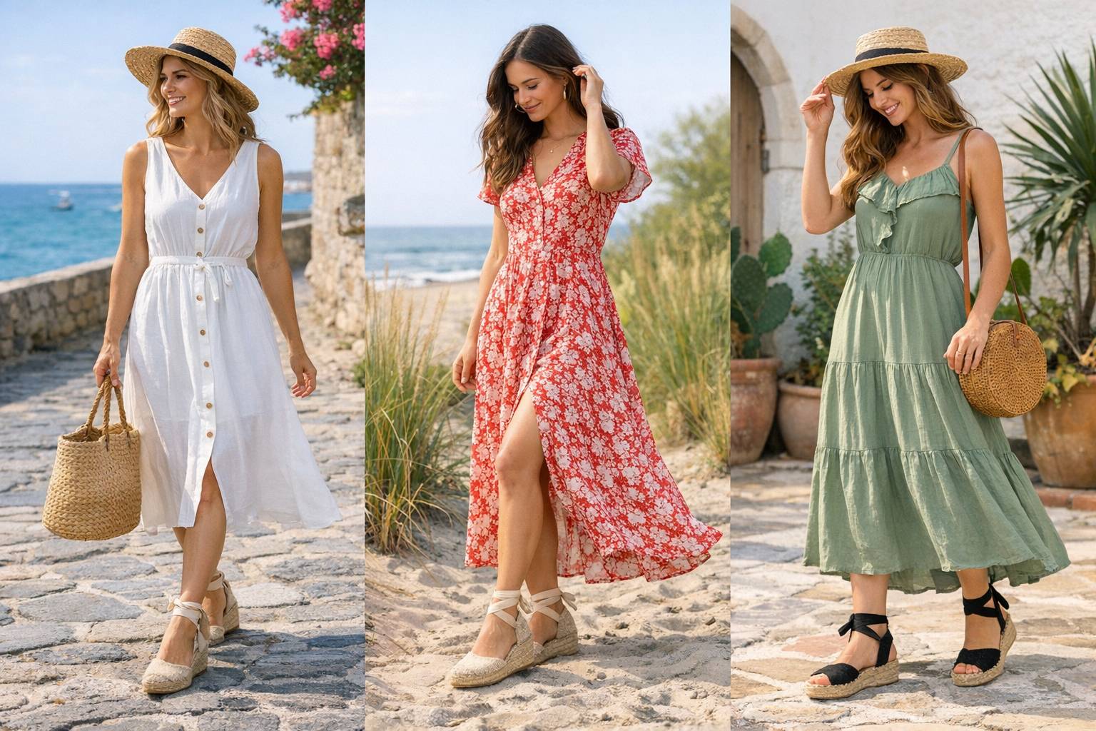 Como Combinar Alpargatas De Mujer Con Vestidos Midi Y Maxi Looks Frescos Para Ve