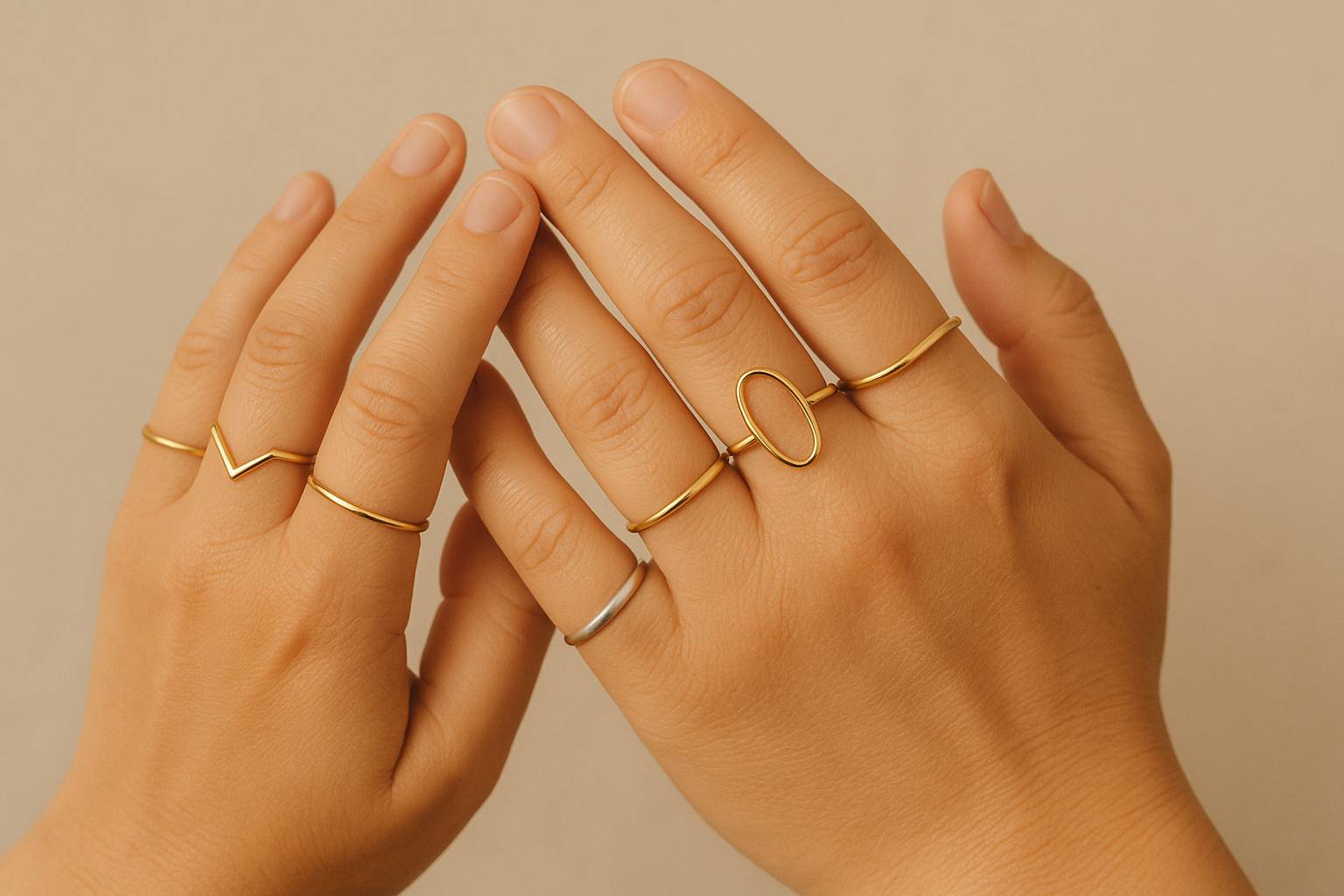 Cómo elegir anillos si tienes dedos cortos