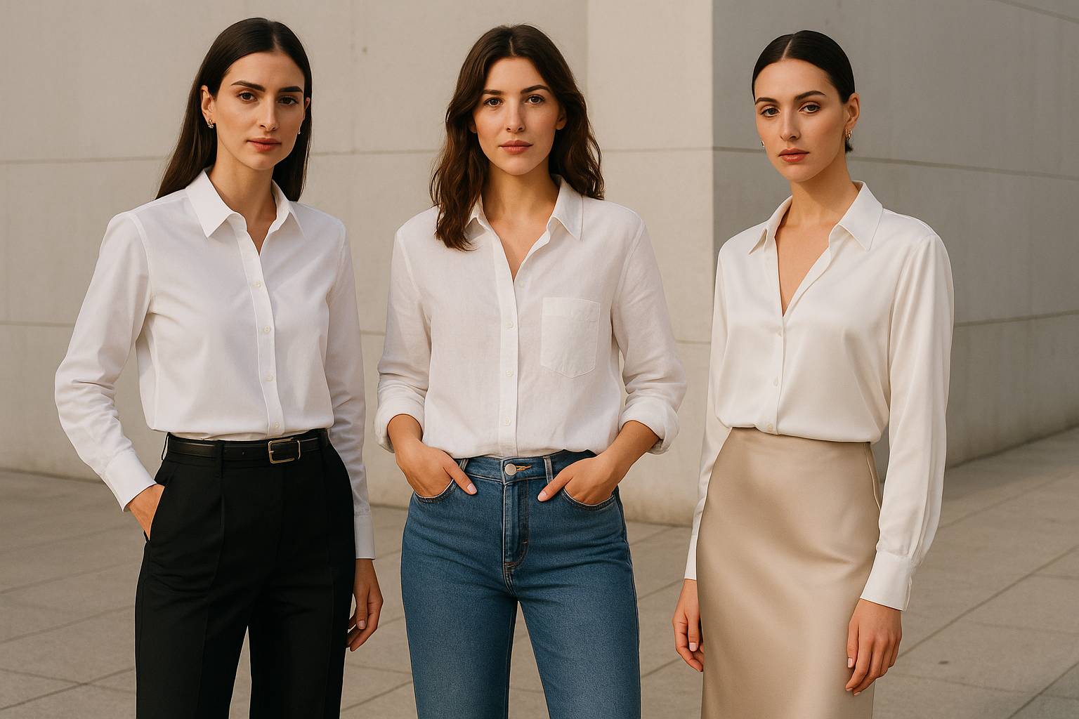 Looks con camisa blanca para mujeres que buscan versatilidad